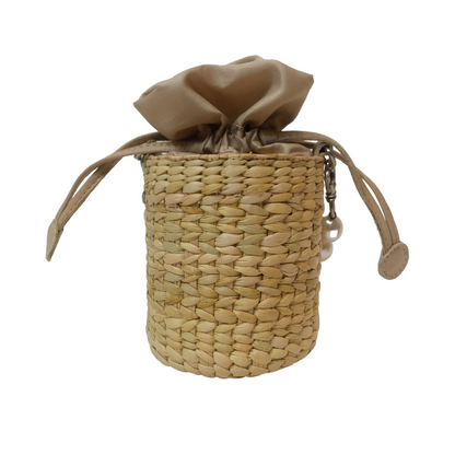Women Natural Straw Potli Bag - Iris Atelier India