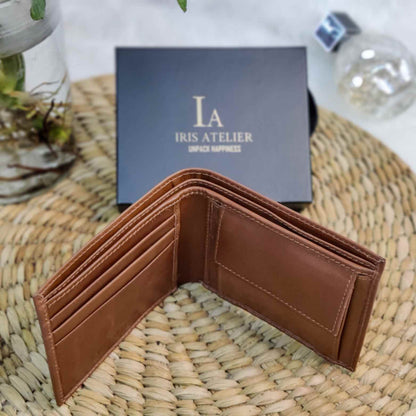 Personalized Classic Bi Fold Wallet - Iris Atelier India