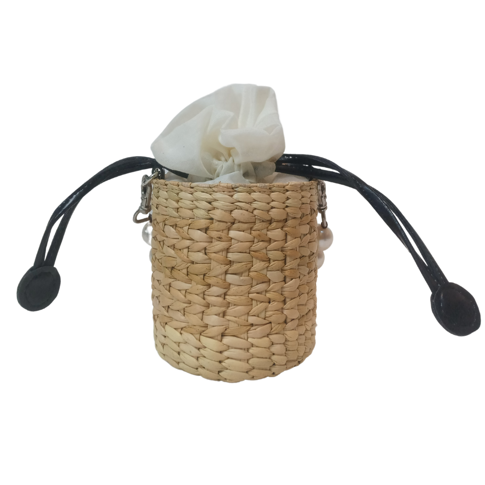 Women Natural Straw Potli Bag - Iris Atelier India