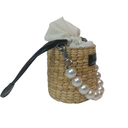 Women Natural Straw Potli Bag - Iris Atelier India
