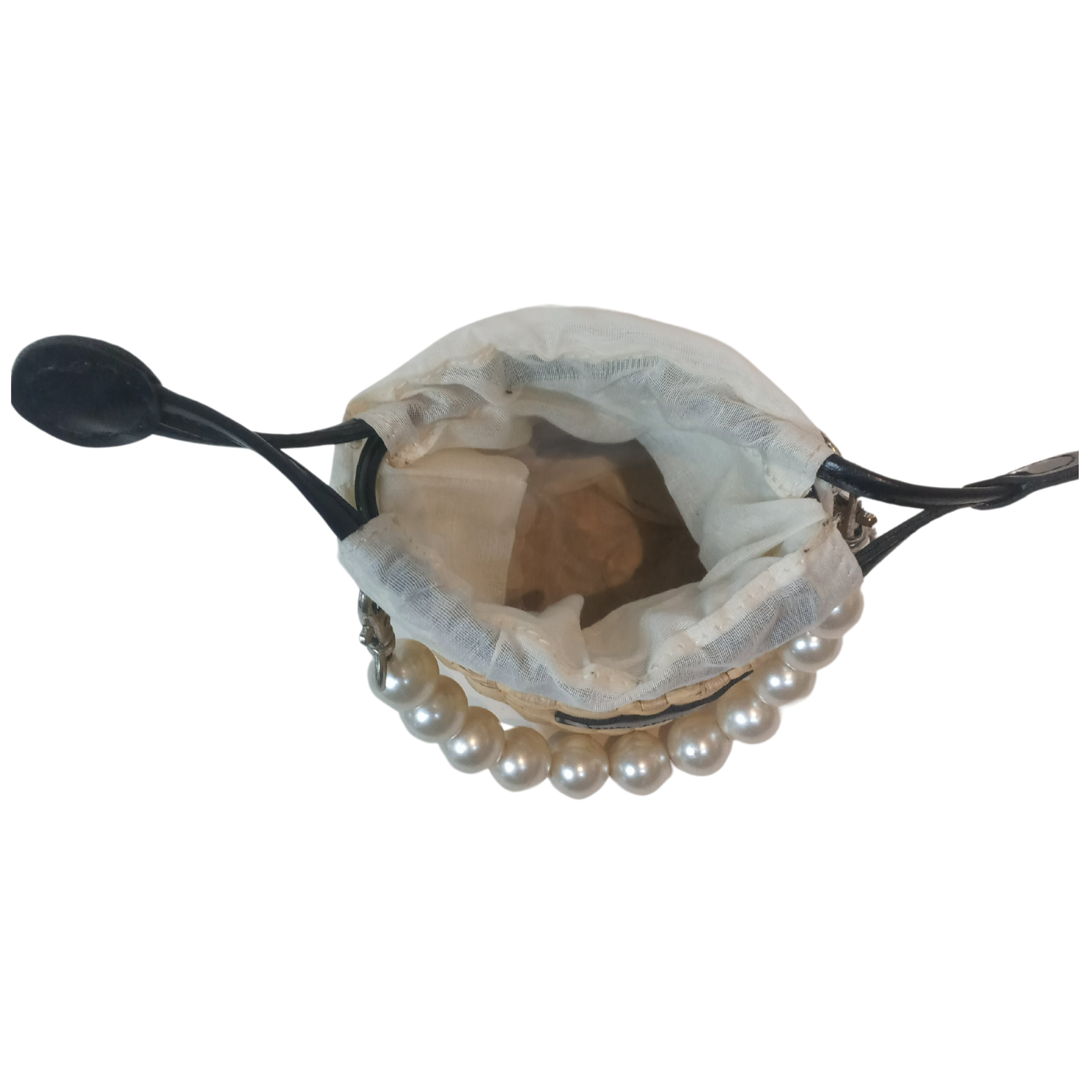 Women Natural Straw Potli Bag - Iris Atelier India
