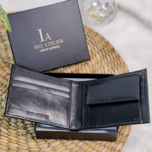 Personalized Classic Bi Fold Wallet - Iris Atelier India