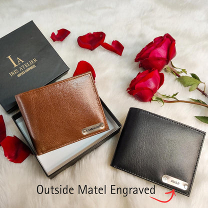 Personalized Classic Bi Fold Wallet - Iris Atelier India