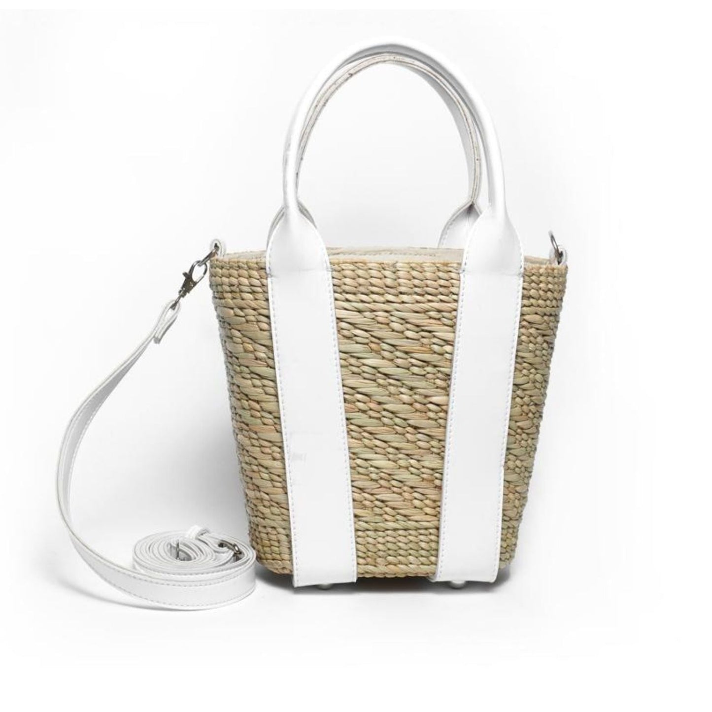 Graceful Escape Natural Straw Beach Bag - Iris Atelier India