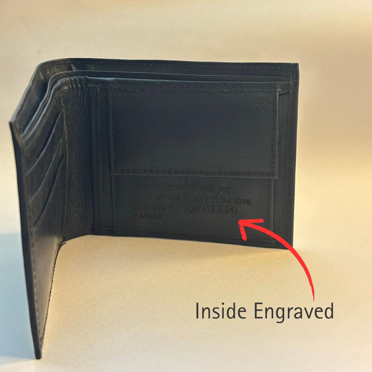 Personalized Classic Bi Fold Wallet - Iris Atelier India
