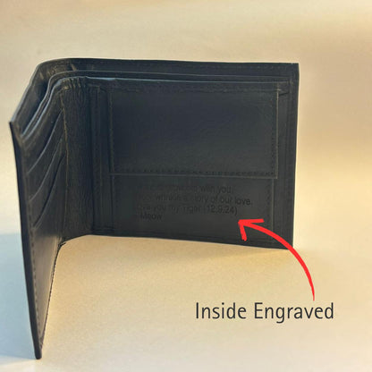 Personalized Classic Bi Fold Wallet - Iris Atelier India