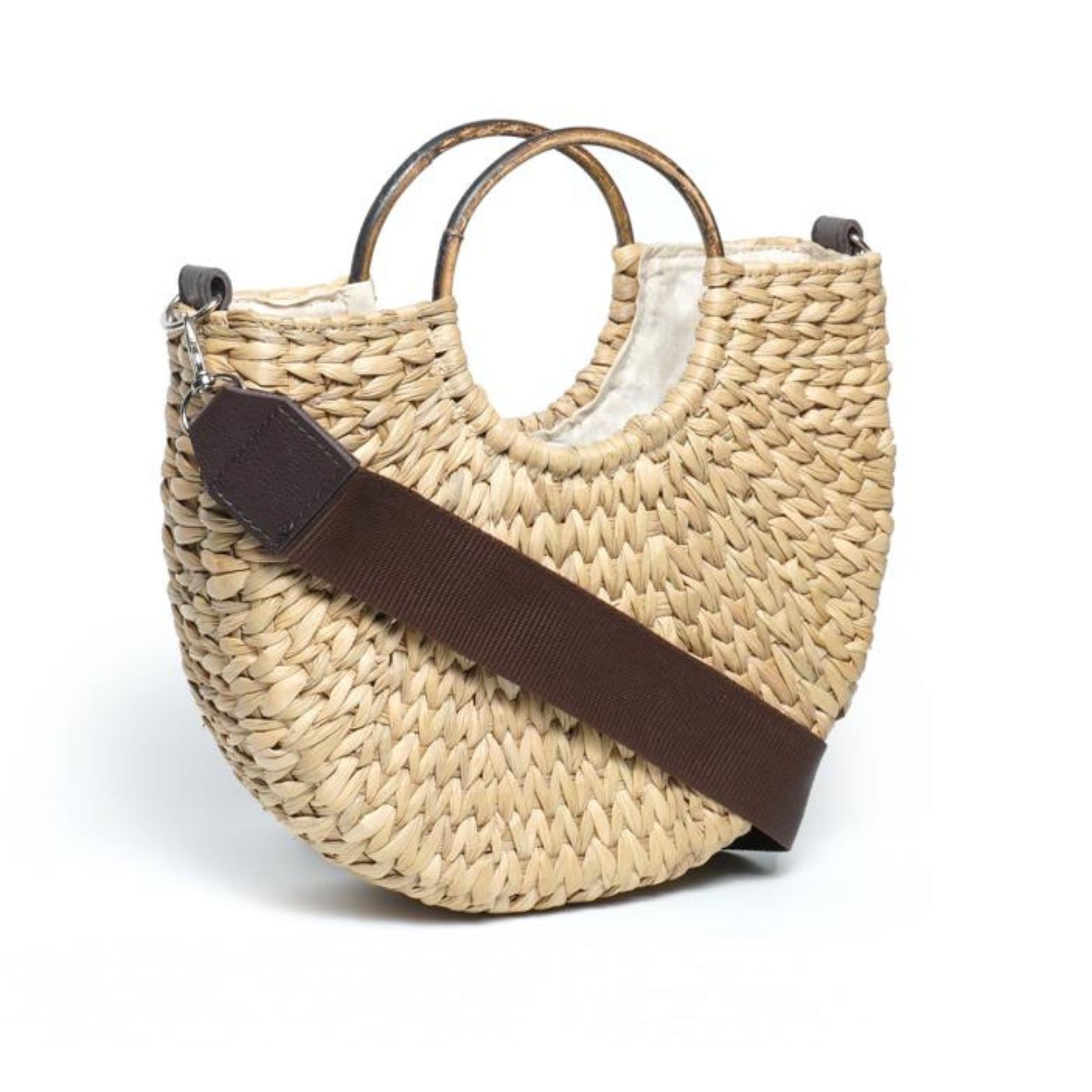Seven Mile Paradise Natural Straw Tote Bag - Iris Atelier India