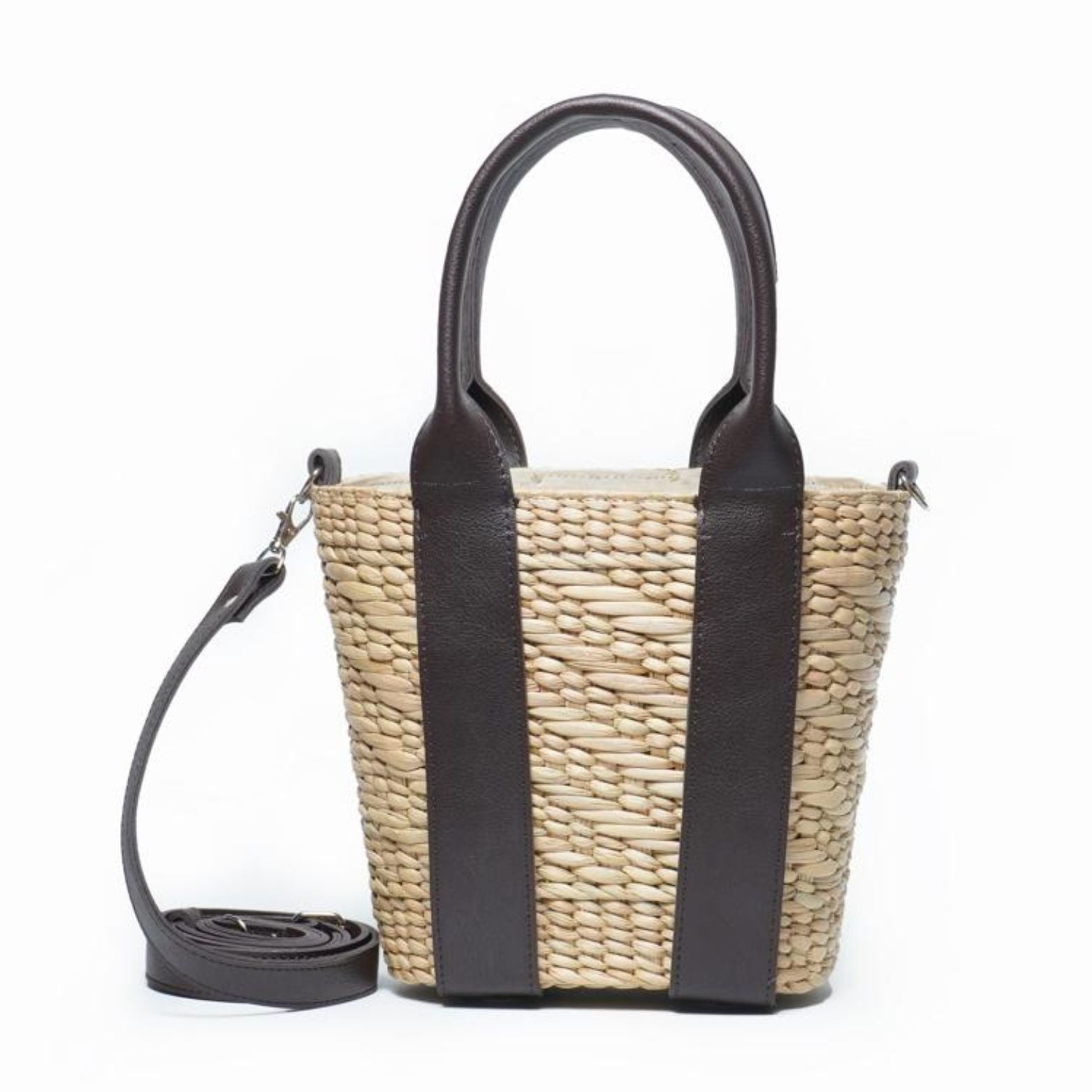 Graceful Escape Natural Straw Beach Bag - Iris Atelier India