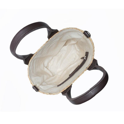 Graceful Escape Natural Straw Beach Bag - Iris Atelier India