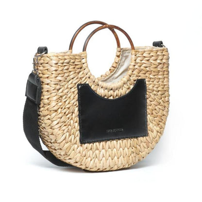 Seven Mile Paradise Natural Straw Tote Bag - Iris Atelier India